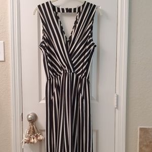 Black and white romper